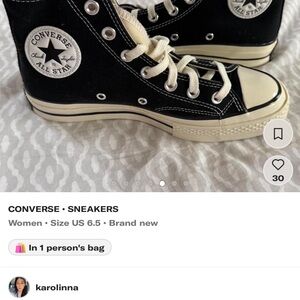 Converse Black and White High-Top Sneakers